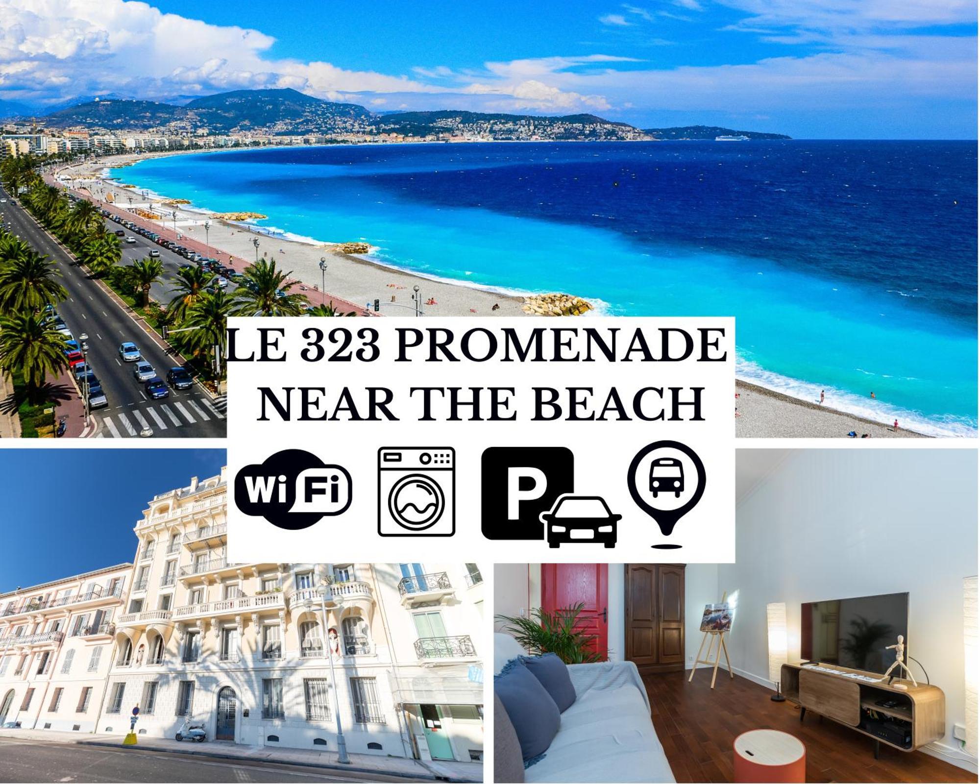 Le 323 Prom - 2 Chambres - Ac - Parking - Tram Et Supermarche Proches - Front De Mer Ницца Экстерьер фото